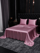 [Mauve Pâle] SilkSilky-FR Parure de Lit Soie 002