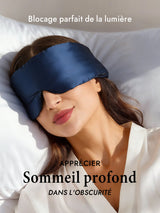 [Bleu Foncé] SilkSilky-FR Masques pour les Yeux 003