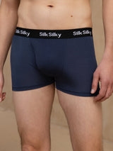 [Bleu Foncé] SilkSilky-FR Mens Underwear 003