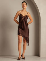 [Brun] SilkSilky-FR Soie Dress 003
