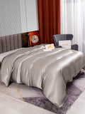 SilkSilky FR 22Momme Pure Soie Duvet Cover Gris 004