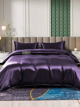 [Violet Foncé] SilkSilky-FR 25Momme Parure de Lit Soie 002