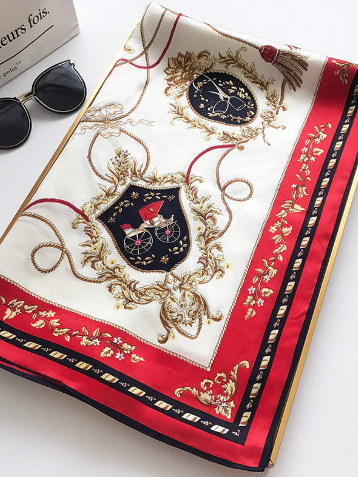 [P001] SilkSilky-FR Pure Soie Scarf 005,