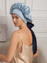 [Bleu Foncé] SilkSilky-FR Bonnets de Nuit 005