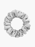 SilkSilky-FR 19Momme Pure Soie Scrunchie Argent 005