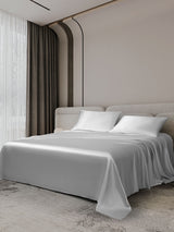 [Argent] SilkSilky-FR 22Momme Parure de Lit Soie 002