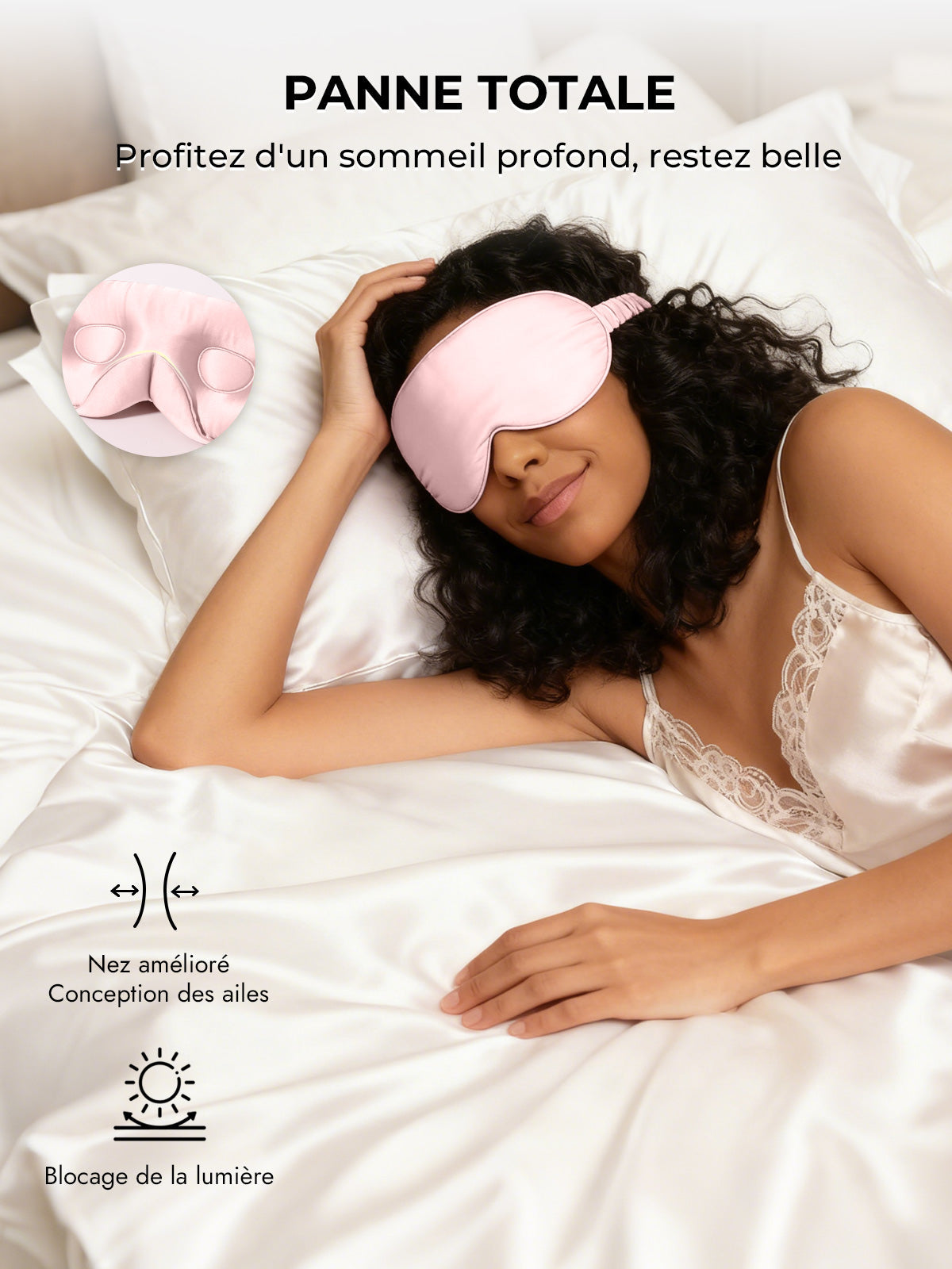 [Rose] SilkSilky-FR Soie Eye Mask 005