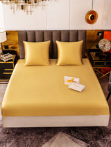 [Champagne] SilkSilky-FR Parure de Lit Soie 002