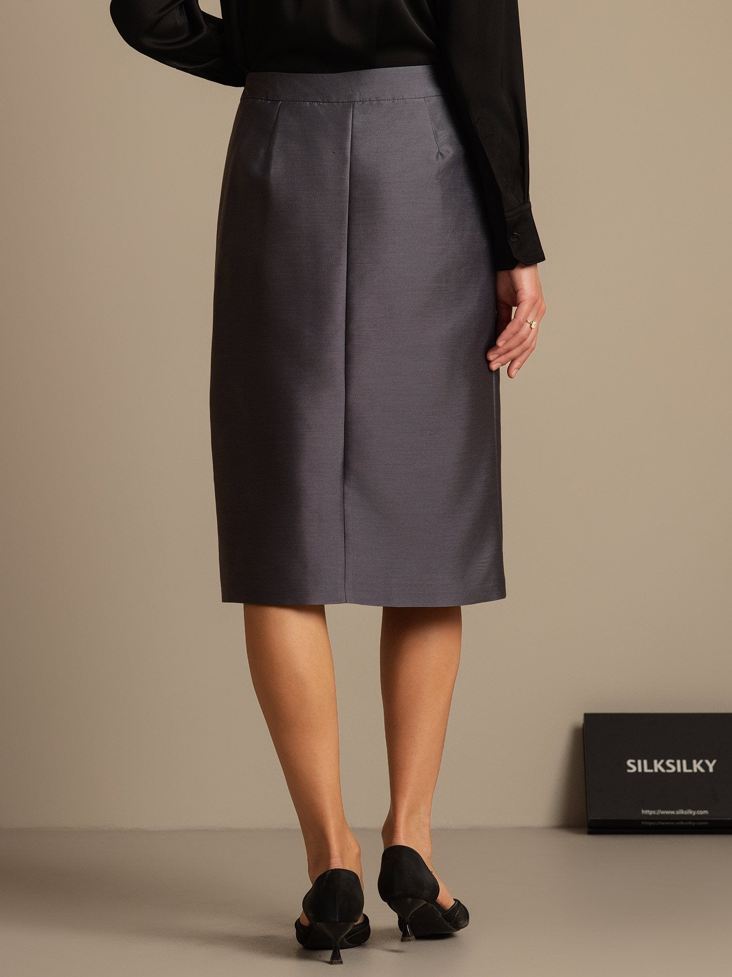 [Gris] SilkSilky-FR 32Momme Soie Skirt 002,