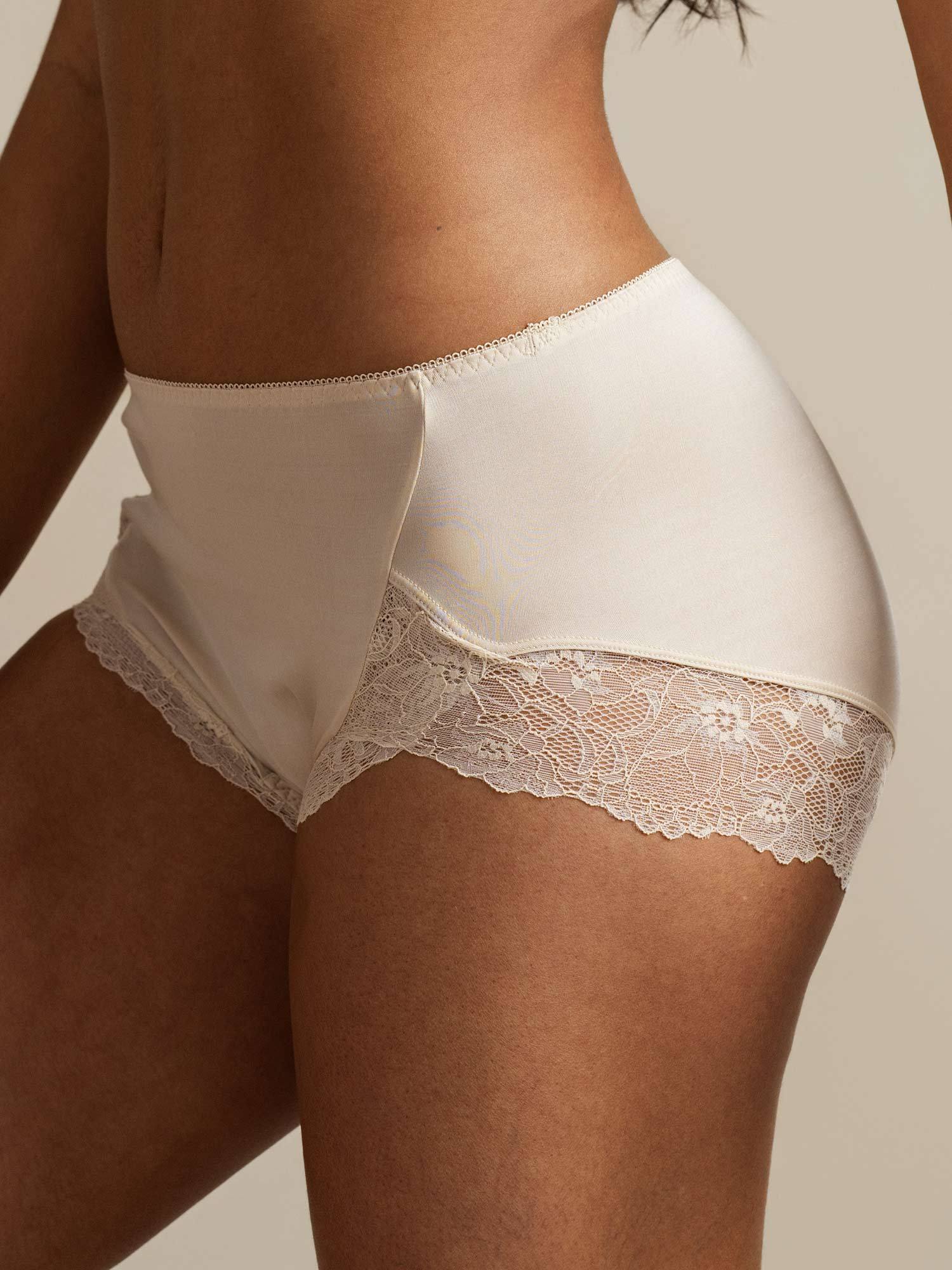 [Beige] SilkSilky-FR Soie Panty 003,