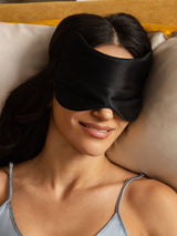 [Noir] SilkSilky-FR Soie Eye Mask 001