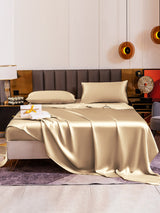 [Beige] SilkSilky-FR 19Momme Parure de Lit Soie 002