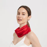 SilkSilky FR Pure Soie Scarf Rouge 003