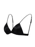 SilkSilky FR Soie Tricotée Bra Noir 006