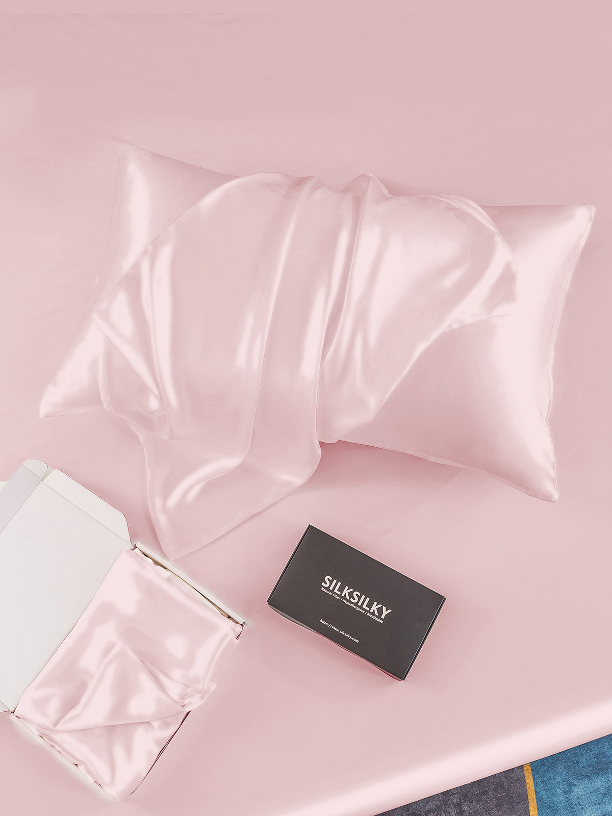 [Rose] SilkSilky-FR 22Momme Pure Soie Pillowcase 005