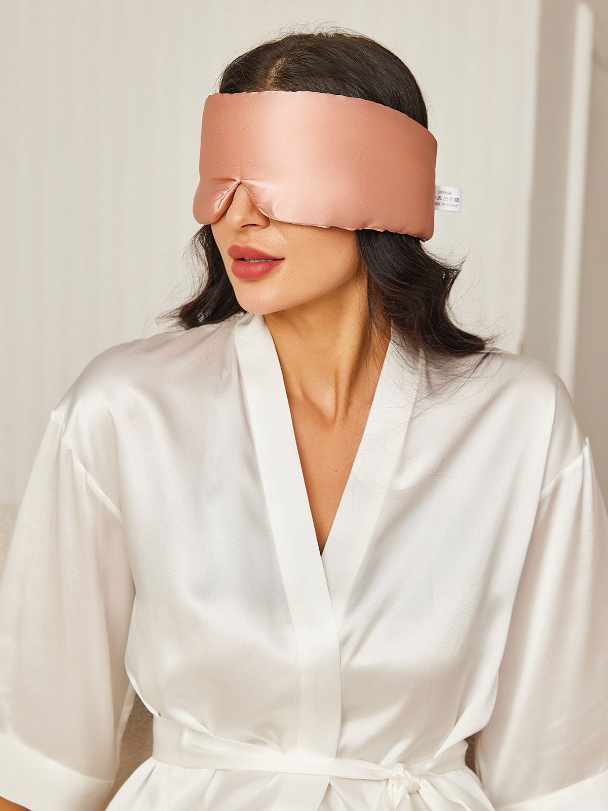 [Rose] SilkSilky-FR 19Momme Pure Soie Eye Mask 004