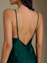 [Vert] SilkSilky-FR Sleeveless V Neck Robes 006
