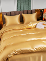 [Champagne] SilkSilky-FR Parure de Lit Soie 003