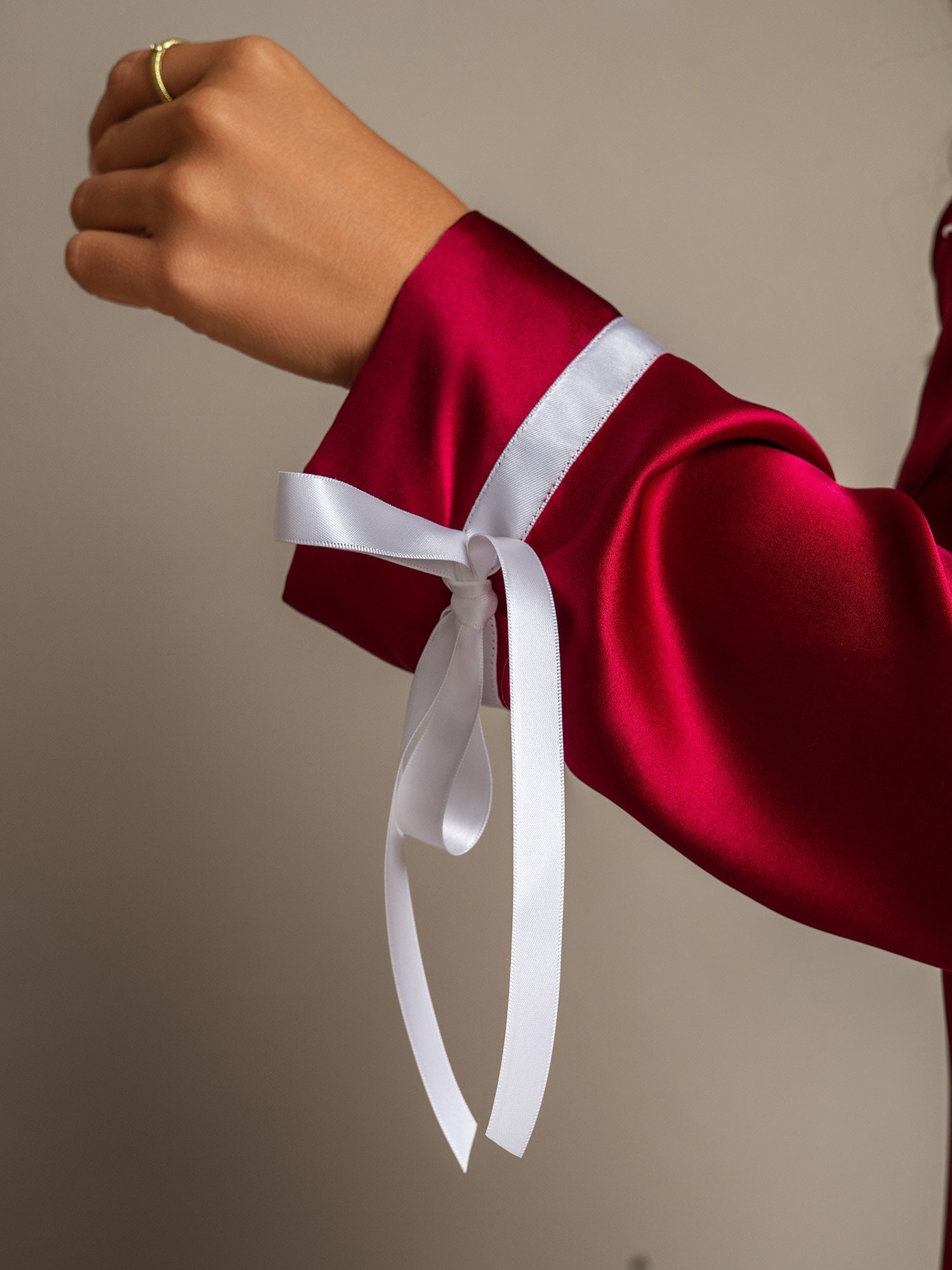 [Rouge Vineux] SilkSilky-FR Soie Womens Pajamas 005,