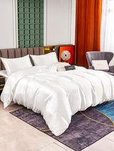 [Blanc] SilkSilky-FR 25Momme Parure de Lit Soie 002