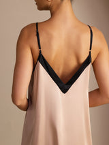 [Toscane] SilkSilky-FR Spaghetti Strap V Neck Robes 002