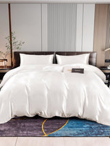 [Blanc] SilkSilky-FR 22Momme Pure Soie Bedding Set 001,