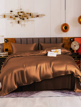 [Café] SilkSilky-FR 19Momme Parure de Lit Soie 002