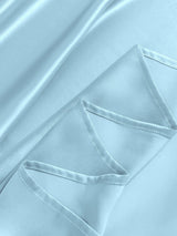 [Bleu Clair] SilkSilky-FR 19Momme Parure de Lit Soie 006
