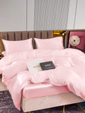 SilkSilky FR 22Momme Pure Soie Bedding Set Rose 004