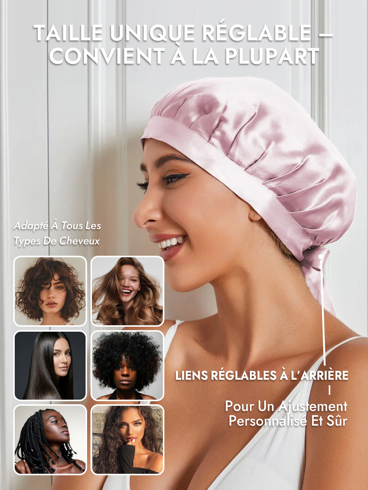 [Rose Clair] SilkSilky-FR Bonnets de Nuit 005