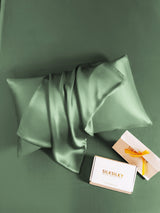 [Vert Grisâtre] SilkSilky-FR 30Momme Taies d'Oreiller 004