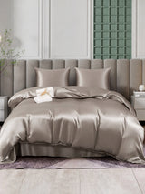 [Gris] SilkSilky-FR Parure de Lit Soie 001