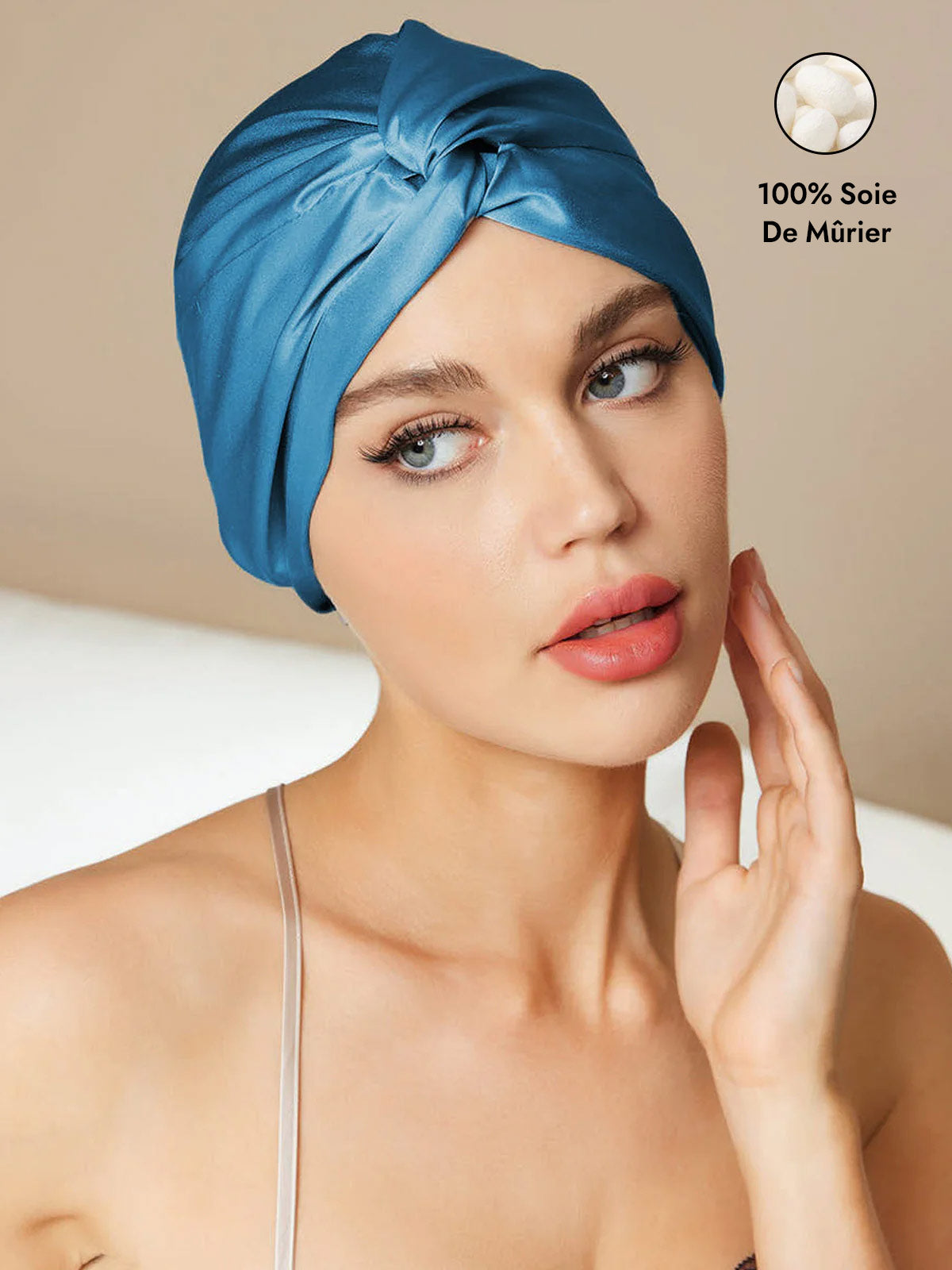 [Bleu Royal] SilkSilky-FR Bonnets de Nuit 001