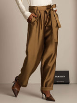 [Bronze] SilkSilky-FR 32Momme Soie Womens Pants 006