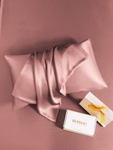 [Mauve Pâle] SilkSilky-FR 30Momme Taies d'Oreiller 006