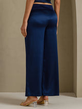 [Bleu Foncé] SilkSilky-FR Femme Pantalons 002