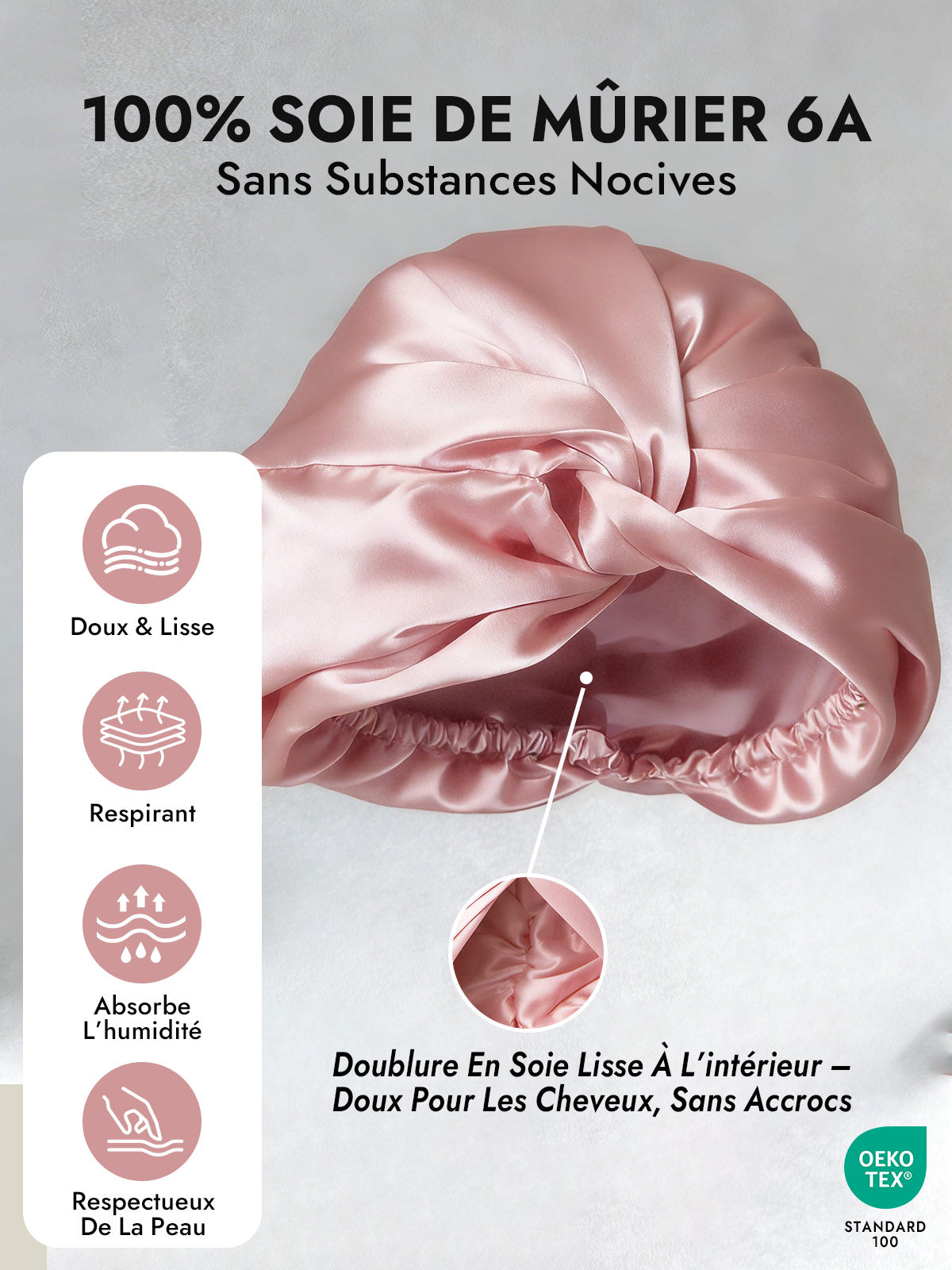 [Rose] SilkSilky-FR Bonnets de Nuit 003