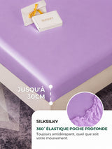 [Lavande] SilkSilky-FR Parure de Lit Soie 004