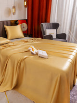 [Champagne] SilkSilky-FR Parure de Lit Soie 005