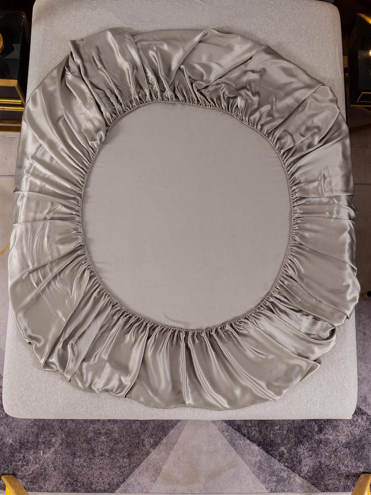 [Gris] SilkSilky-FR 25Momme Pure Soie Sheet 003