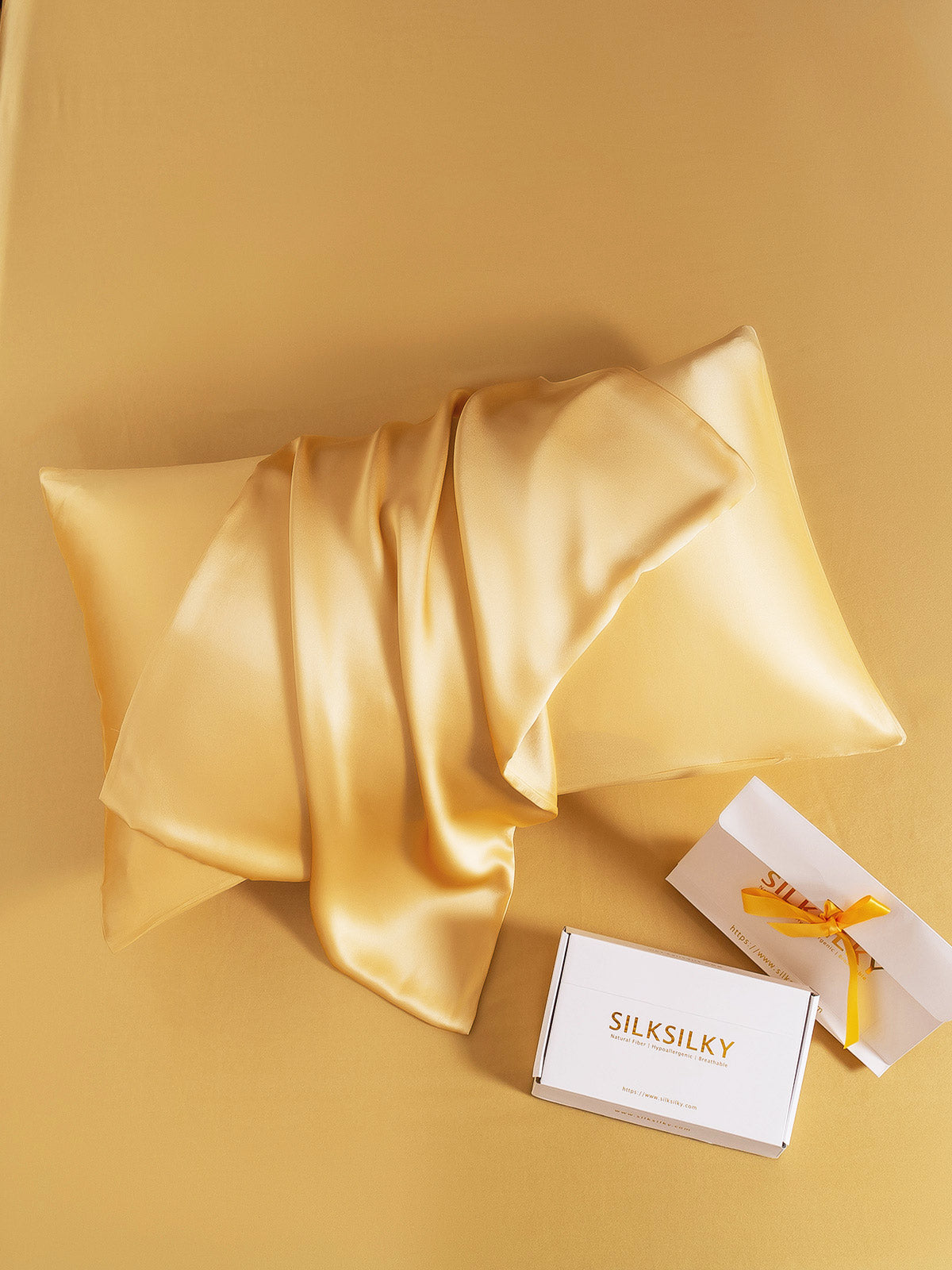 [Champagne] SilkSilky-FR 22Momme Pure Soie Pillowcase 003