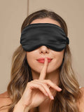 SilkSilky FR 19Momme Pure Soie Eye Mask Noir 004