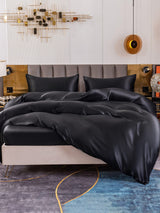 [Noir] SilkSilky-FR 19Momme Pure Soie Bedding Set 005