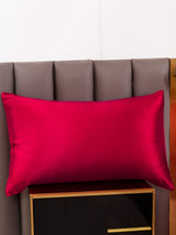 [Rouge Vineux] SilkSilky-FR 30Momme Taies d'Oreiller 001