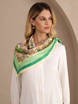 [Crocodile Sable] SilkSilky-FR Scarf 002