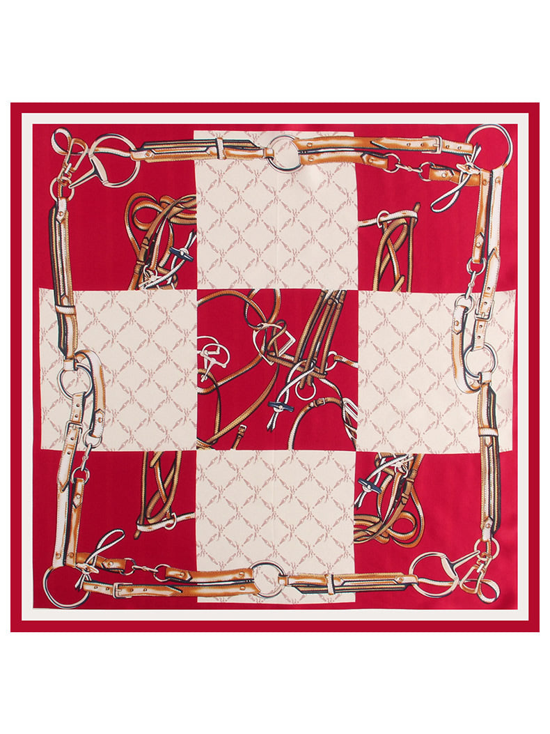 SilkSilky FR Pure Soie Scarf Rouge 002