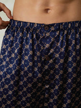 [Chaîne Marine] SilkSilky-FR Soie Mens Sleep Bottoms 006,