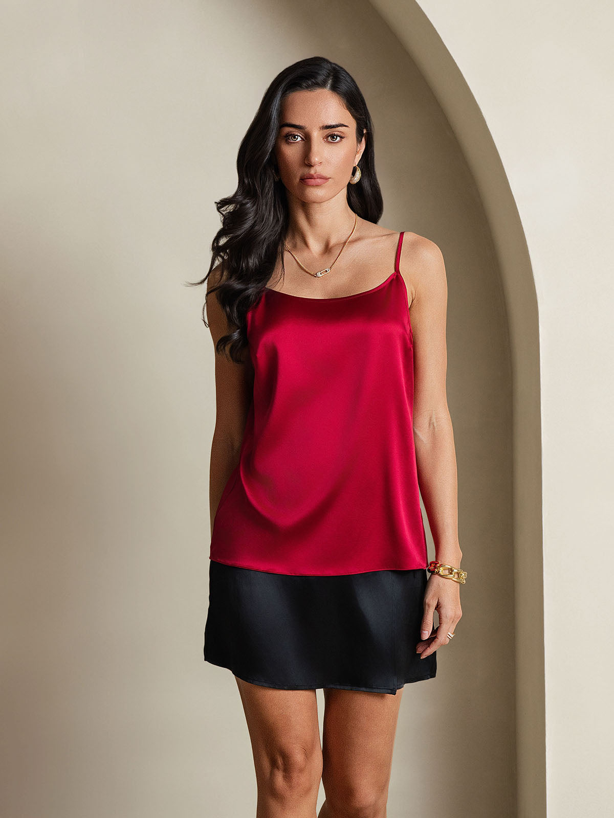 [Rouge Vineux] SilkSilky-FR 19Momme Soie Camisoles 003