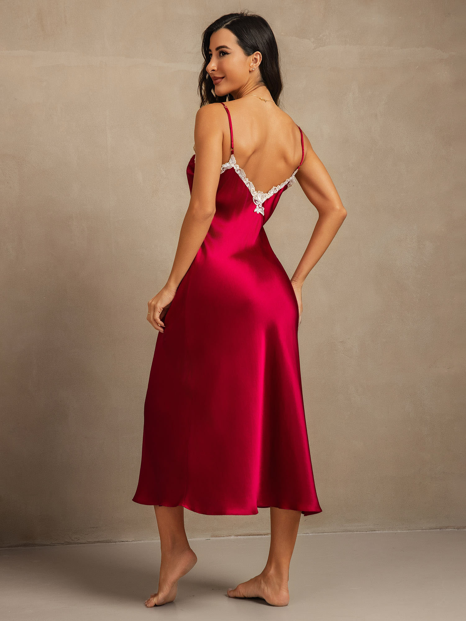[Rouge Vineux] SilkSilky-FR 19Momme Pure Soie Dress 002