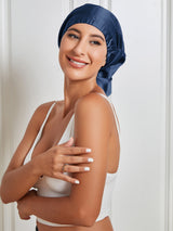 [Bleu Foncé] SilkSilky-FR Bonnets de Nuit 003